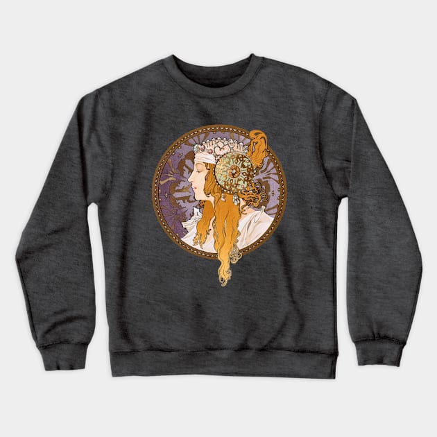 Byzantine Head, Blonde Crewneck Sweatshirt by UndiscoveredWonders